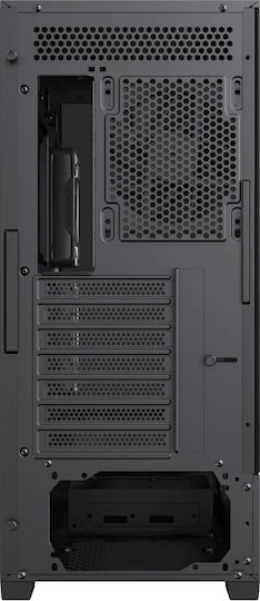 GameMax Vista 2 Gaming Midi Tower Computer Case with Side Window and ARGB Lighting Black