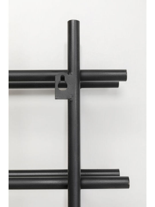 Kare Design Free Standing Metallic Wine Rack Black 45x11x68cm