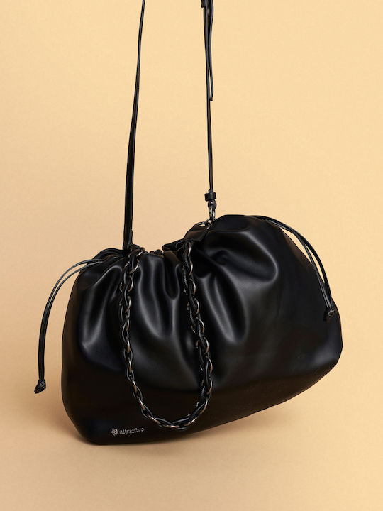 Leather Women's Bag Shoulder Black