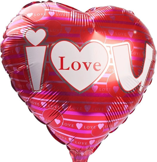 Balloon Foil Heart Pink 46cm Fuchsia
