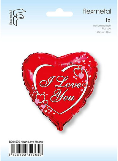 Foil Balloon 18 Heart Red 46 Cm Packaged