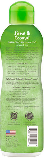 Tropiclean Lime & Coconut Dog Shampoo 592ml