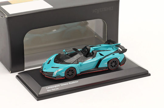 Kyosho Lamborghini Veneno Roadster Figurină de Modelism Blue la Scară 1:64