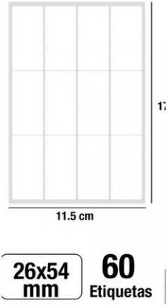 Madrid Papel Notebook Labels 60pcs