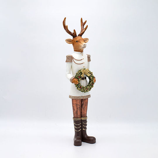Eurolamp Reindeer Polyresin Wreath 41.5cm Eurolamp
