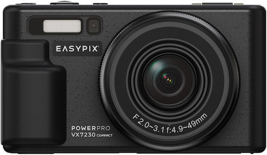 EasyPix VX7230 Cameră Foto Compactă 72MP Zoom Optic 10x Neagră