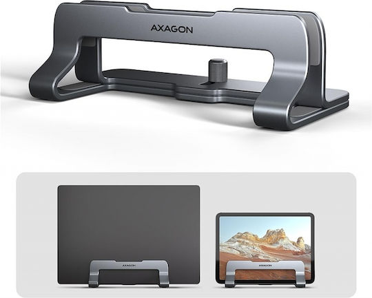 Axagon Axagon STND-VG Βάση Στήριξης για Laptop έως 17.3" Ασημί