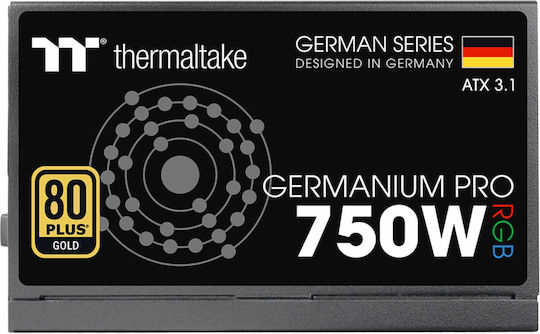 Thermaltake Germanium Pro RGB 750W Μαύρο Τροφοδοτικό Υπολογιστή Full Modular 80 Plus Gold