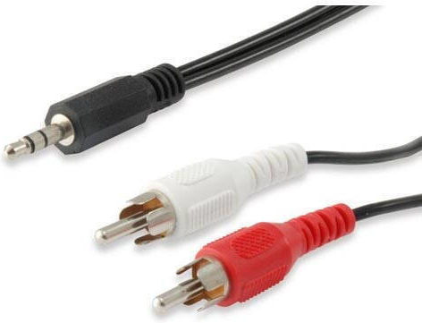 Equip Audio Cable 3.5mm Male - RCA Male Black 2.5m 14709207