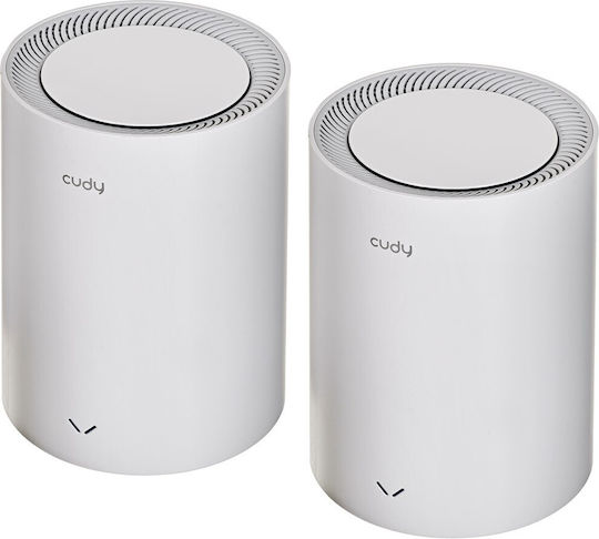 Cudy M3600 v1 WiFi Mesh Network Access Point Wi‑Fi 7 Dual Band (2.4 & 5GHz) σε Διπλό Kit