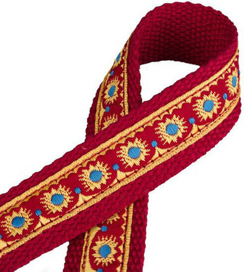 Valencia Strap for Guitar Red