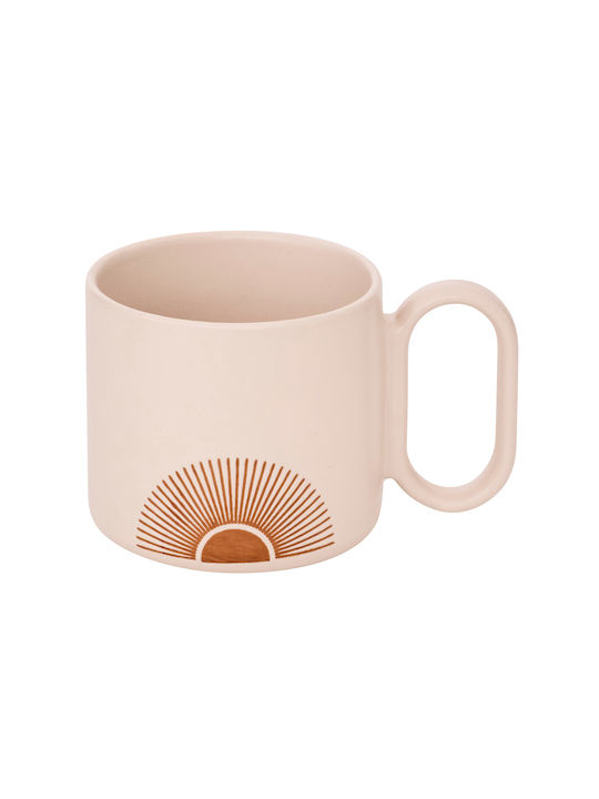 S-d Cană Ceramică Bej 360ml 2buc