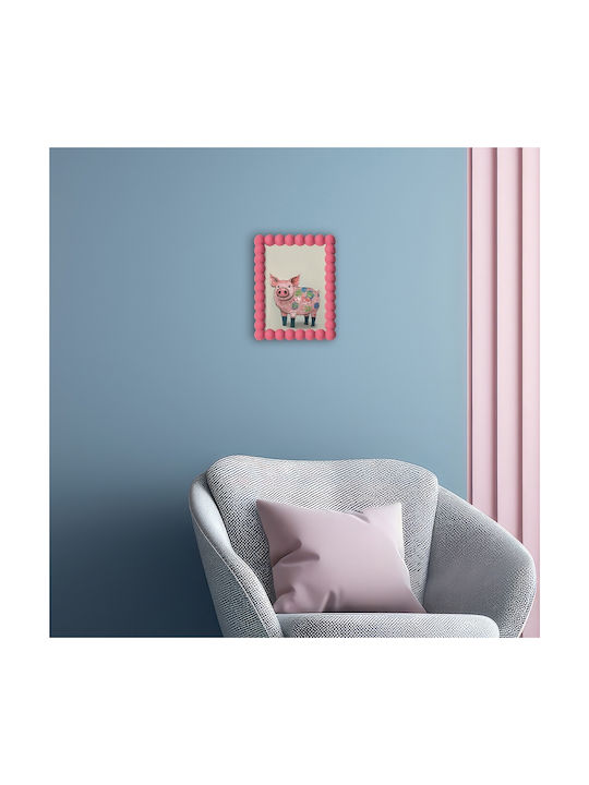 Panou Acrilic Pink Pig Roz 15x20cm