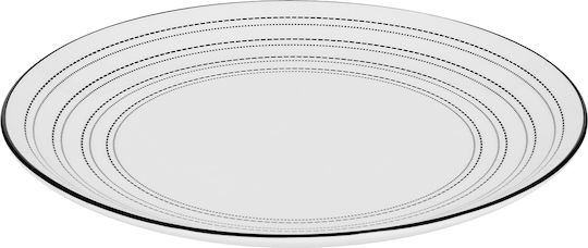 S-d Lunova Servierplatte Untiefe aus Porzellan Weiß mit Durchmesser 27cm 18 Stück