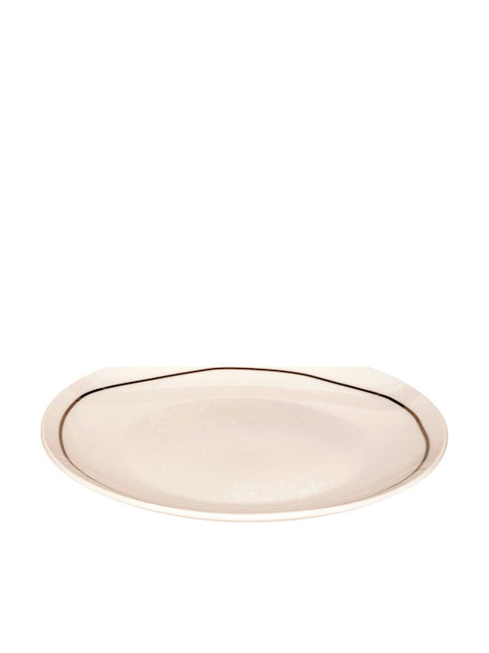 S-d Selena Plate Shallow made of Porcelain White with Diameter 26cm