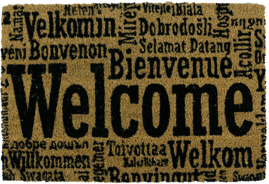 San Lorentzo Doormat Welcomemultilingual 40x60cm San Lorentzo Doormat Welcomemultilingual 40x60cm