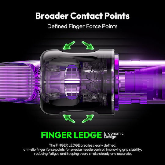 Set 50 Ace De Tatuaj Profesionale De Unică Folosință Hawink #12 Rgb Rotunde Standard Liner 0.35 Mm 5 Tipuri Module Ac 3rl 5rl 7rl 9rl 11rl Accesorii Din Oțel Inoxidabil Pentru Începători Artiști En20-fg-50kit-e