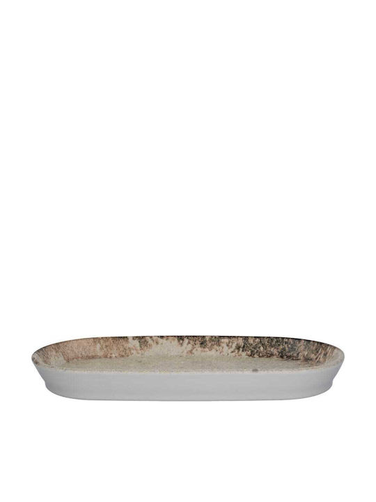 Kutahya Porselen Serving Platter Oval made of Porcelain Beige 20x10cm Kutahya Porselen Serving Platter Oval made of Porcelain Beige 20x10cm