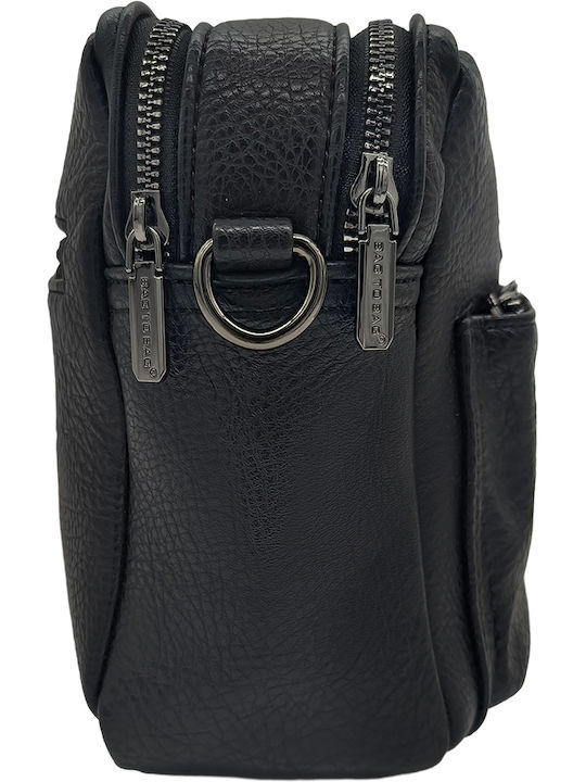 Fabric Women's Crossbody Shoulder Bag Black
