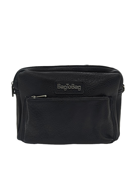 Fabric Women's Crossbody Shoulder Bag Black