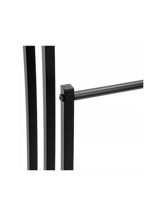 Raft de haine de Baie Triplu ​41x84cm Inox Negru