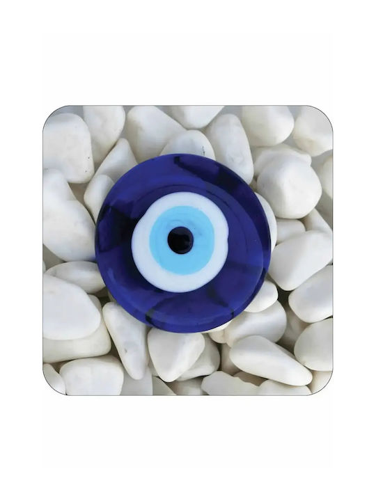 Bath Mat Gouri Eye White Background 60 x 60 cm