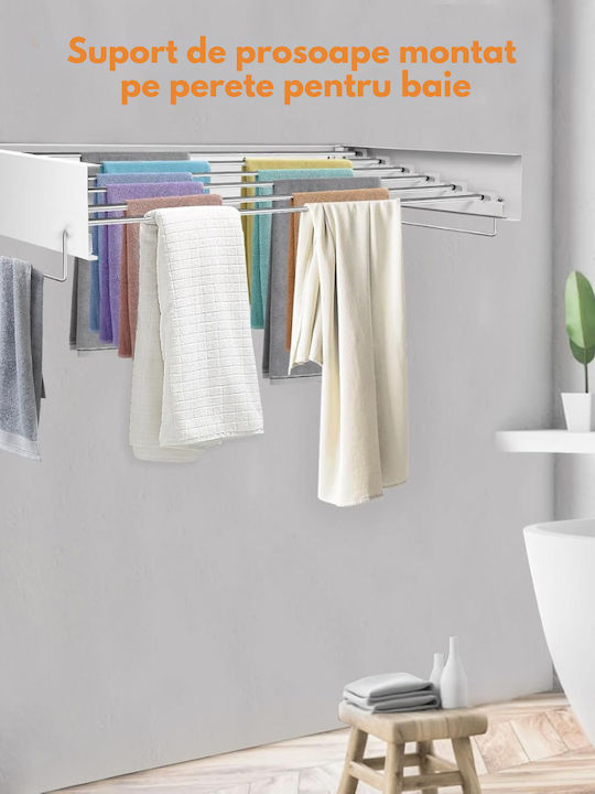 Uscătoare Rufe Pliere Perete Pentru Balcon Inox