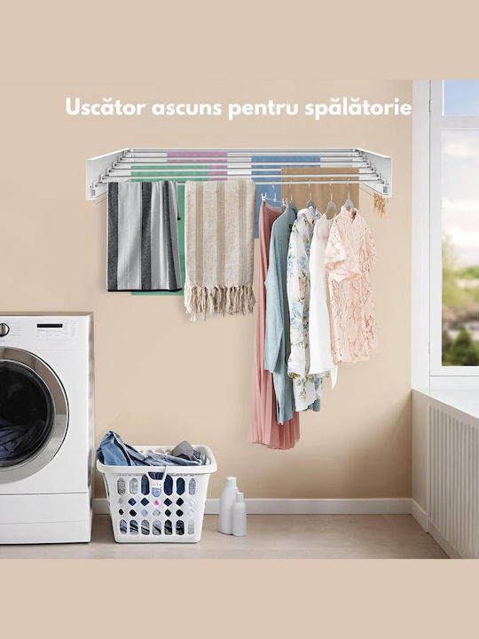 Uscătoare Rufe Pliere Perete Pentru Balcon Inox