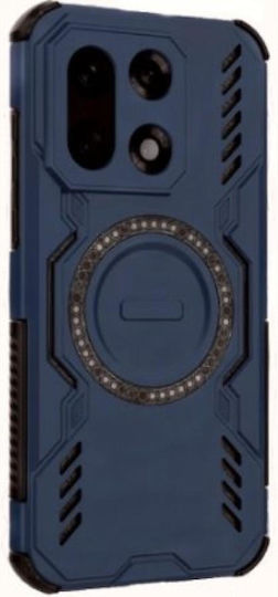 Techsuit Umschlag Rückseite Kunststoff Blau (OnePlus 15)