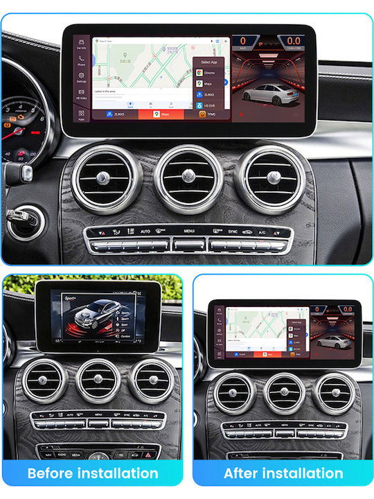 Carmedia Car Audio System for Mercedes-Benz CLC Class / GLC 2014 (Bluetooth/USB/AUX/WiFi/GPS/Apple-Carplay/Android-Auto) with Touch Screen 10.25"