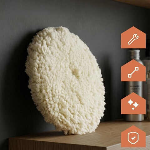 Disc De Polizare Zola 130 Mm Diametru Prindere Velcro Compatibil Mașină De Polizat Bormașină Poliester Alb