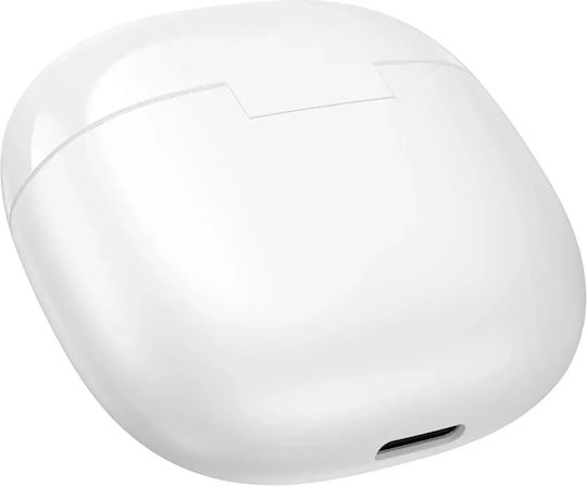 Borofone BW88 In-ear Bluetooth Handsfree Ακουστικά με Θήκη Φόρτισης Λευκά