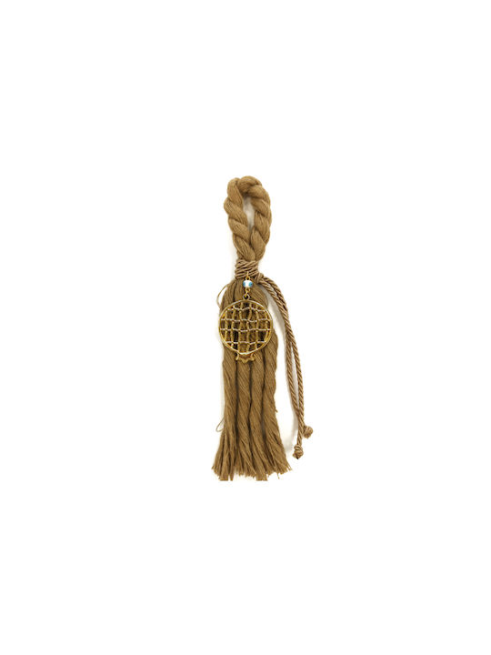Perforat Suspendata Amulet Ochi Maro din Metal 20cm 1buc