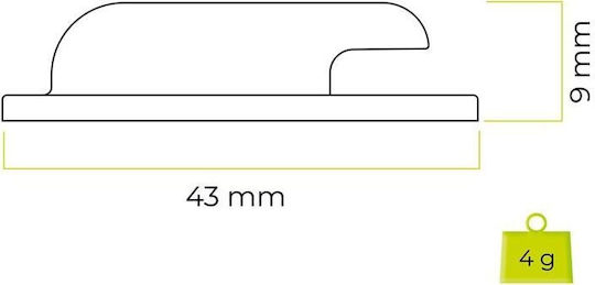 Mobile Origin Μεμβράνη Σιλικόνης για AirTag σε Κόκκινο χρώμα 2τμχ