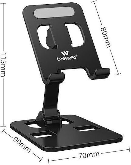 Leewello Desk Stand for Mobile in Silver color