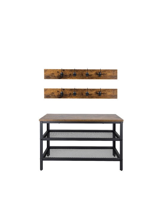 Mobilier de Intrare cu Cuier & Dulap pentru Pantofi 73x44x30cm