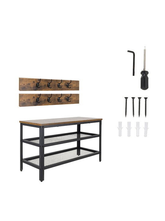 Mobilier de Intrare cu Cuier & Dulap pentru Pantofi 73x44x30cm