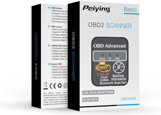 Bluetooth Obd2 Elm327 Car Diagnostic Interface Peiying Urz4058