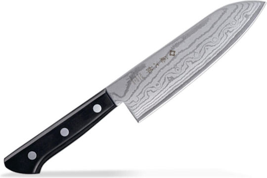 Tojiro Basic Μαχαίρι Santoku από Δαμασκηνό Ατσάλι 17cm