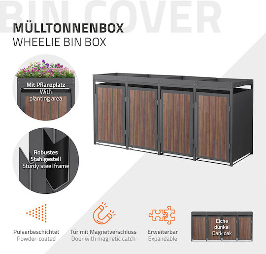 ML-Design Πλαστικός Κάδος Απορριμμάτων 240lt