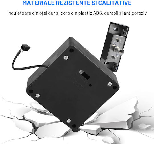 Lacăt Electronic în culoare Negru cu Conectivitate Bluetooth și Wi-Fi