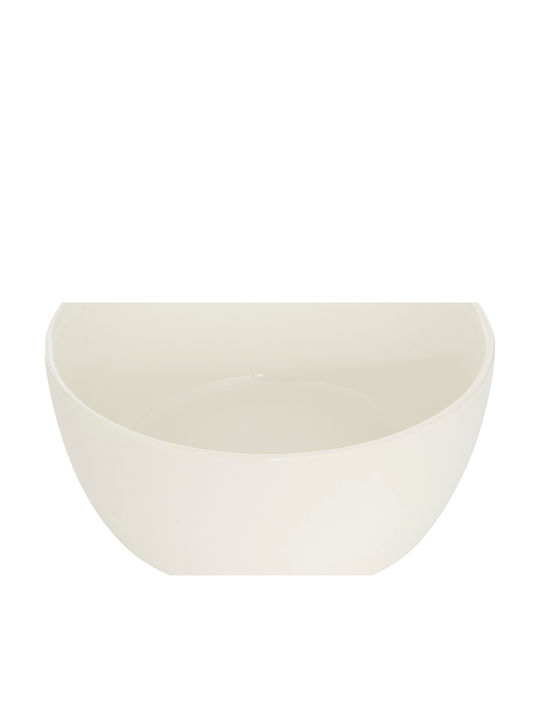 Ceramic Dessert Divided Serving Plate with 4 Slots S-d Elegance White Ø26cmxY6.5cm