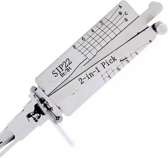 Lishi Original Sip22 Instrument Auto Decoder 2-în-1 Chei Fiat 500 Alfa Romeo Iveco Jeep Dodge Uși Portbagaj