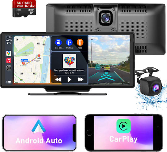 Тъчскрийн 10.26" Мултимедийна за Табло на Автомобил с Apple CarPlay / Android Auto / Bluetooth / GPS