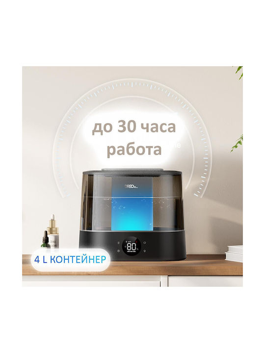 Dreo Led Συσκευή Αρωματοθεραπείας με Χρονοδιακόπτη Μαύρη 300ml
