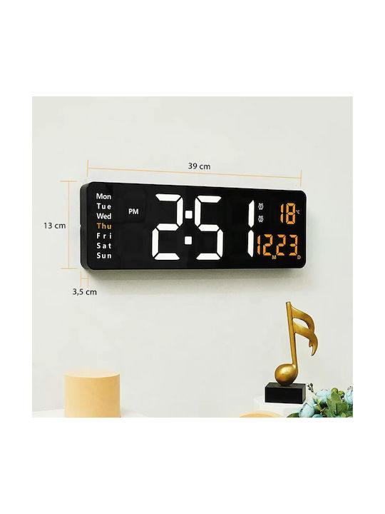 Ceas Digital de Masă cu Alarmă Negru ZD1DS63QWS626