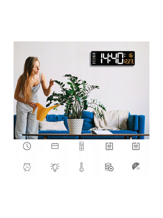 Ceas Digital de Masă cu Alarmă Negru ZD1DS63QWS626