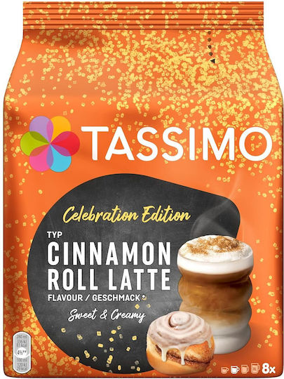 Tassimo Capsule Espresso Cinnamon Roll Latte Compatibile cu Mașina Tassimo 8capace