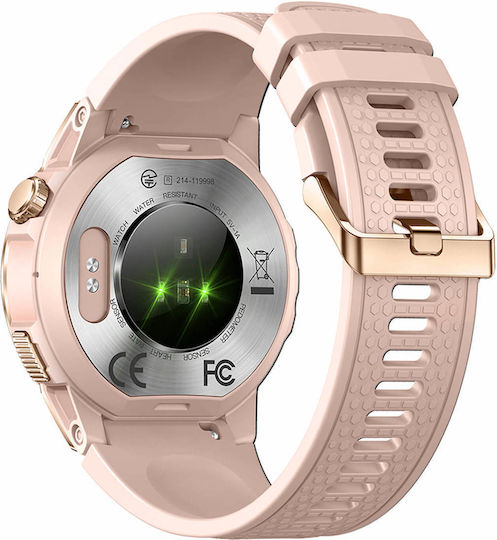 Microwear NX18 Smartwatch with Heart Rate Monitor (Pink)
