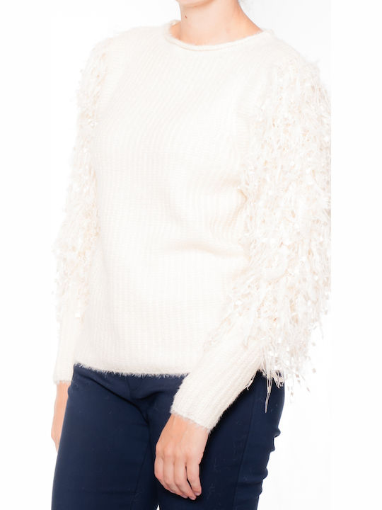 Damen Pullover Weiß